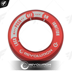 ฝาครอบสวิทกุญแจ CNC REVOLUTION CT-125/MONKEY-125 แดง