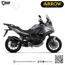 ท่อมอเตอร์ไซค์ Arrow Slip on Sanora Black : for Honda NT1100 2022-2023
