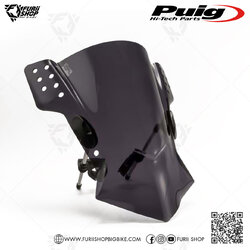 ชิวหน้า PUIG - WINDSCREEN RAFALE NEW SHAPE F-Dark Smoke (ควันเข้ม) FOR Ducati Monster 797 2017-2021