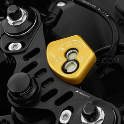 ฝาปิดสวิทช์กุญแจ BIKERS สีทอง FOR YAMAHA R15 2017