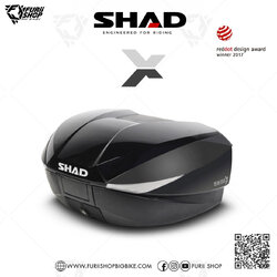 กล่องหลัง SHAD SH58X Black Metal ขนาด 58 ลิตร (สามารถขยายได้ 3 ระดับความจุ)