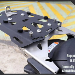 แร็คหลัง SRC สีดำ Kawasaki Versys 650 (2015-2019)