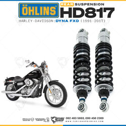 โช๊คหลังแต่ง Ohlins HD817 For Harley-Davidson Dyna FXD ปี 1991-2017