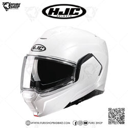 หมวกกันน็อคยกคราง(Modular) HJC I100 : PEARL WHITE