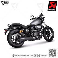 ท่อแต่ง Akrapovic Slip on : for Yamaha Bolt R 13-16/XV950 13-16