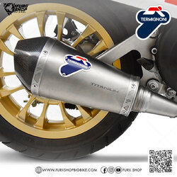 ท่อมอเตอร์ไซค์ Termignoni Steel : for Vespa LX 125/150 3V 2012-2015/2016-2020/2023 Primavera - Sprint - All New 2022-2023