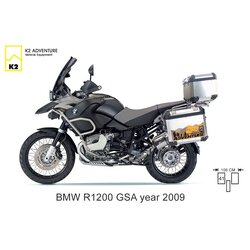 กล่องข้าง ปี๊บบน 40L พร้อมเพลท K2 PRO 40L FOR BMW R1200GS
