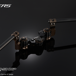 ชุดแผงคอ แฮนด์จับโช็ค Biker