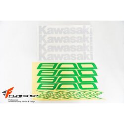 สติ๊กเกอร์ขอบล้อใน สีเขียว ขาว FOR KAWASAKI Z800