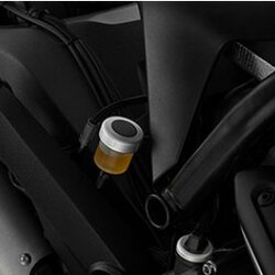 ฝำปิดกระปุกน้ำมันเบรกหลัง BIKERS สีเงิน ดำ FOR DUCATI SCRMBLER