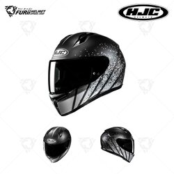 หมวกกันน็อค HJC C10 Full Face HAVEN : MC5SF สีดำ/ซิลเวอร์ ผิวด้าน (มี มอก.)