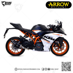 ท่อมอเตอร์ไซค์ Arrow Slip on Dark-Carbon : for KTM Duke 390/RC 390 17-19