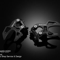 หางปลาตั้งโซ่ CHAIN ADJUSTERS WITH STAND HOOK BIKERS FOR HONDA MSX ดำ