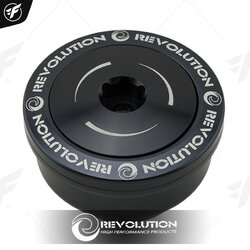 บู๊ชรองน็อตยึดล้อหลัง REVOLUTION V2 FORZA-350/300 NEW/X-MAX-300 ดำ
