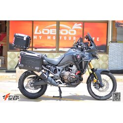 กล่องข้าง LOBOO PIKE TRACKER 38L 45L สีดำ 2ใบ พร้อมชุดยึดข้าง FOR HONDA AFRICA TWIN