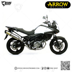 ท่อมอเตอร์ไซค์ Arrow 3/4 Titanium-Carbon : for Suzuki Vstorm 650 2012-2016