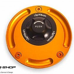 ฝาถังน้ำมันแต่ง LIGHTECH DETTAGLI PRODOTTO สีทอง FOR YAMAHA R1 09-14