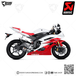 ท่อแต่ง Akrapovic Slip on Fat Titanium : for Yamaha R6 2017-2020 All new!!