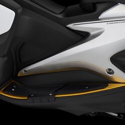 แผ่นวางเท้าพร้อมกันล้มด้านข้าง BIKERS สีทอง FOR YAMAHA AEROX155