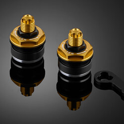 ตัวปิดหัวโช้ค BIKERS สีทอง FOR YAMAHA R3/MT03