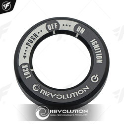 ฝาครอบสวิทกุญแจ CNC REVOLUTION CT-125/MONKEY-125 ดำ