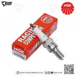 หัวเทียน NGK R0409B-8 ขั้ว Iridium Racing ใช้สำหรับ Honda CRF250R 2005-2006 (1 หัว)