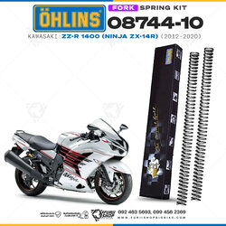 สปริงโช้คหน้า Ohlins 08744-10 For Kawasaki ZZ-R 1400 (Ninja ZX-14R) 2012-2020