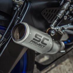 ท่อมอเตอร์ไซค์ SC PROJECT CR-T Muffler SILENCER TITANIUM FOR YAMAHA R6 2017 ท่อแต่ง ท่อสูตร ท่อบิ๊กไบค์ ท่อBigbike ท่อไอเสีย