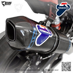 ท่อมอเตอร์ไซค์ Termignoni Titanium with Carbon - Carbon : for BMW S1000RR 2019