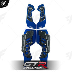 แผ่นรองพื้น(มีเนียม+POM) GTR N-MAX155 NEW 2020 น้ำเงิน