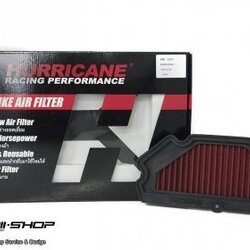 กรองอากาศ มอเตอร์ไซค์ Hurricane สำหรับ Kawasaki Ninja650 แบบผ้า