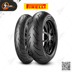 ยางมอเตอร์ไซค์ Pirelli Diablo Rosso II : F 120/70ZR17 + R 190/55ZR17