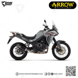 ท่อมอเตอร์ไซต์ Arrow Slip on Black Carbon : for Honda Transalp 750 2023
