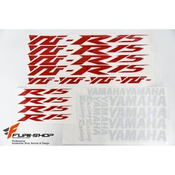 สติ๊กเกอร์ขอบล้อใน สีแดง ขาว FOR YAMAHA R15