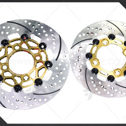 จานดิสก์หน้า+หลัง 220+190mm. POWER-SLOTV。2 SUS410BB FROM JAPAN HONDA MONKEY125