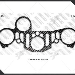 กันรอยการ์ดแผงคอ Woods Yamaha R1 2012-2014