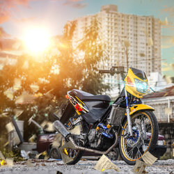 สายHEL HONDA SONIC เดินทางเดิม หน้า สายCARBON หัวเบนโจสีเงิน