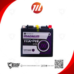 แบตเตอรี่ มอเตอร์ไซค์ MAGNUM YTX-14S (12V 14Ah)