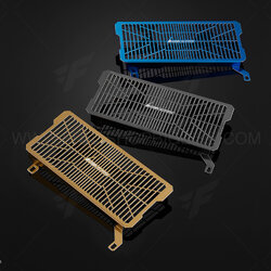 การ์ดหม้อน้ำ สแตนเลส หนา 1.2 mm ชุบผิวไทเทเนียน (Stainless Titanium Coating Radiator Guard (1.2 mm)) Kawasaki Versys 650 ABS (2015-2018)