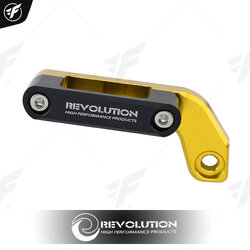 ตัวรัดสายดิสเบรคหน้า2สาย REVOLUTION FORZA-350/ADV-150/CB-150R/MSX/PCX ทอง