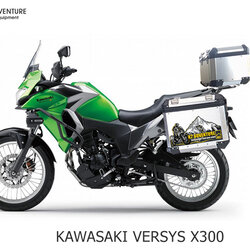 กล่องข้าง ปี๊บ 3 ใบ พร้อมแร็ค และเพลท K2 PRO 35L & 40L FOR KAWASAKI VERSYS X300