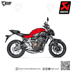 ท่อแต่ง Akrapovic Titanium 2-2-1 Aluminium Logo Limited : for Yamaha Fz07/Mt07 15-17/18-20/All new 2021-2022