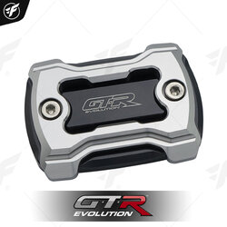 ฝาปิดกระปุกดิสเบรค 2 ชิ้น GTR V2 FORZA300-350/ADV-150/X-MAX 300/R3 เงิน