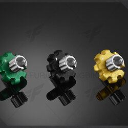 ตัวตั้งครัทช์สแตนเลส ตัวใหญ่ (Stainless Clutch Cable Adjuster (Small)) Kawasaki NINJA ZX6R