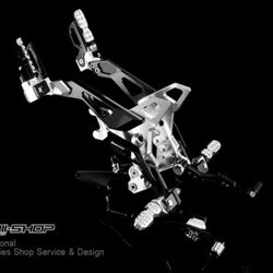 ชุดเกียร์โยง bikers for Honda MSX Rear set สีเงิน