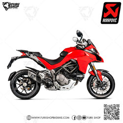 ท่อแต่ง Akrapovic Slip on GP ปลายดาบ Aluminium Limited Logo : for Ducati Multistrada1200 2015-2017 / Multistrada 1260 2018-2021