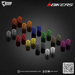 จุกลมอลูมิเนียม รุ่นมาตรฐาน(คู่) Bikers Standard Aluminum Tire Valve Caps (C0135) : for Lambretta G350