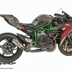 ท่อมอเตอร์ไซค์ GP1R SLIP ON TITANIUM H2R ท่อแต่ง ท่อสูตร ท่อบิ๊กไบค์ ท่อBigbike ท่อไอเสีย เอ็กพอร์ต