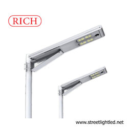 โคมไฟถนนLEDโซล่าเซลล์ 10W รุ่นAIO2 ยี่ห้อ RICH (แสงส้ม)