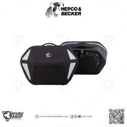 กระเป๋า HEPCO & BECKER : ROYSTER NEO SIDE BAG SET BLACK FOR HEPCO&BECKER C-BOW HOLDER black / grey